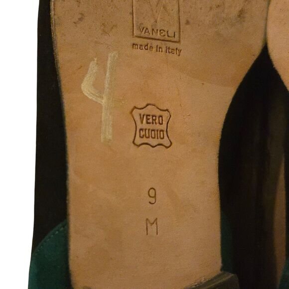 VTG Vaneli Size 9M Colorblock Flats Shoes Italy Maximalist 90's - Picture 9 of 13